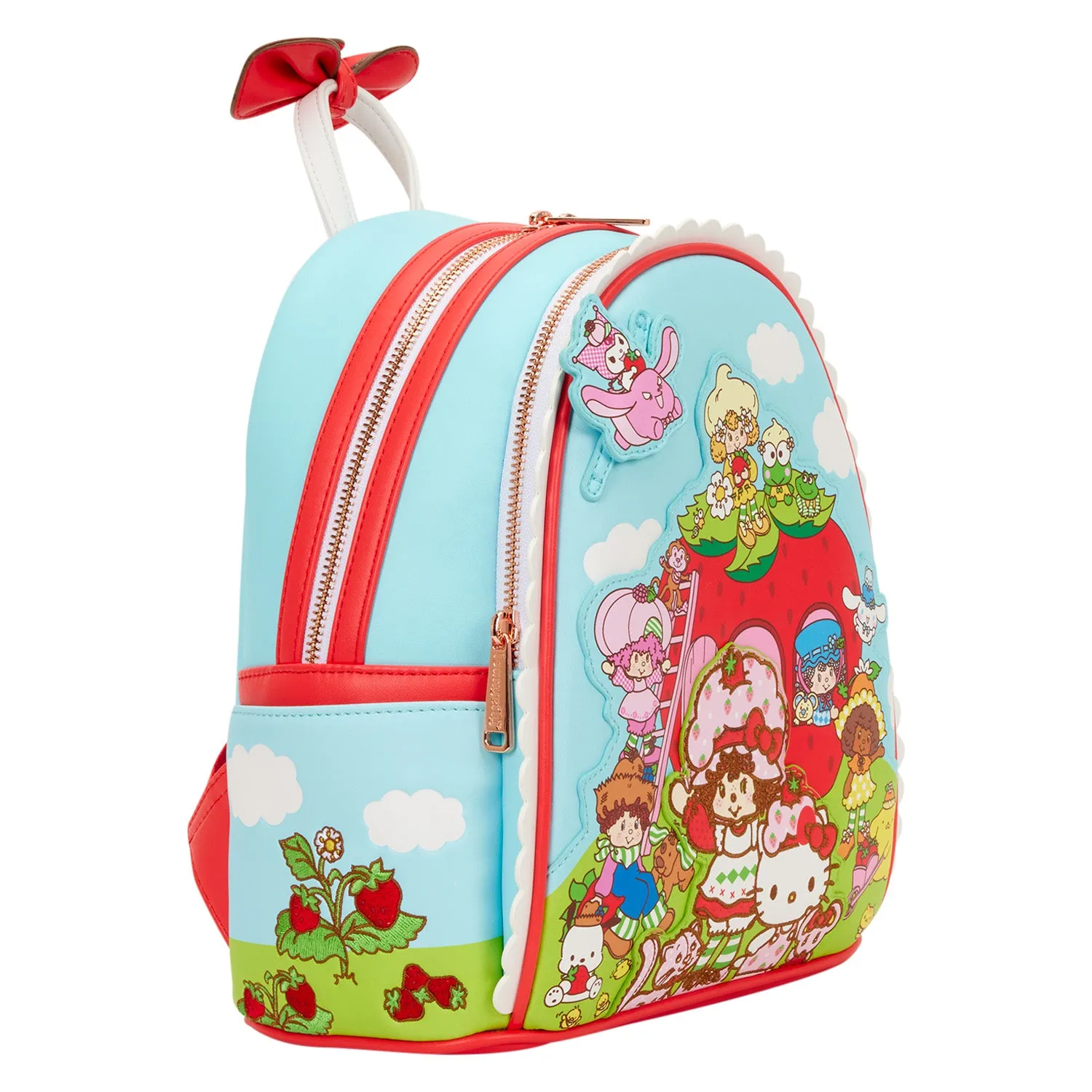 Hello Kitty Loungefly Strawberry Shortcake mini-ryggsekk jordbærduft