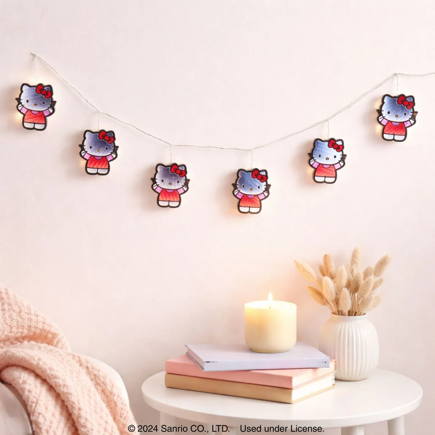 Hello Kitty 6ft Decorative Garland Ekkolight Infinity Light lyslenke