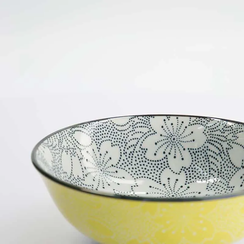 Neo Tokyo Japanese Ramen Porcelain Bowl bolle gul sakura 1000 ml