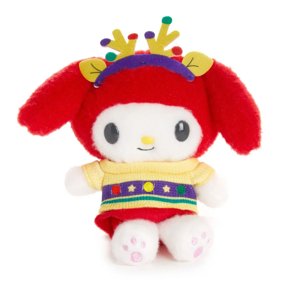 Hello Kitty Sweater Weather Series My Melody Fuzzy Plush plysjbamse 20 cm