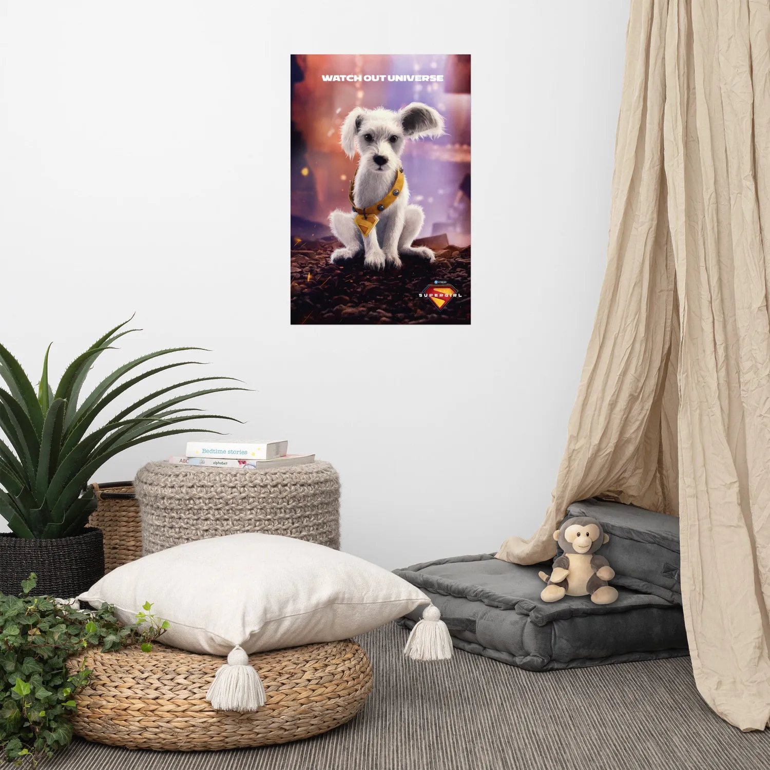 Batman Supergirl (2026) Puppy Krypto premiumplakat 20x30