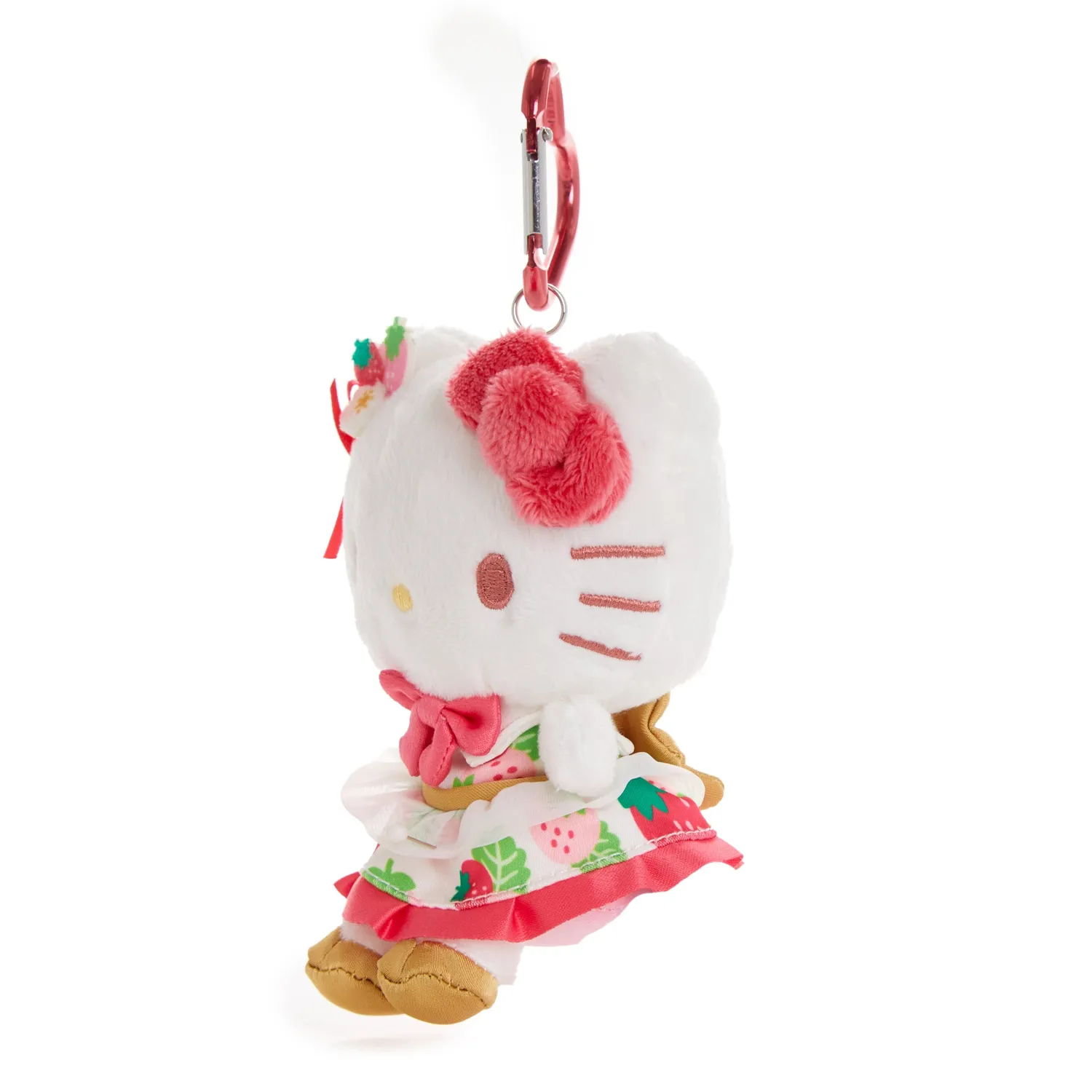 Hello Kitty Strawberry News 50th Anniversary plysj nøkkelring