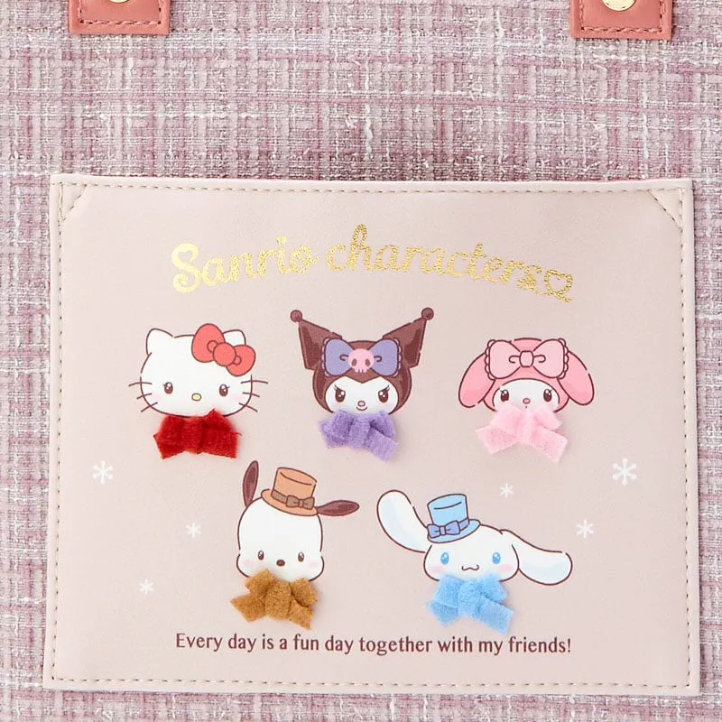 Sanrio Characters Winter Tweed Series tote bag tweed med lommer