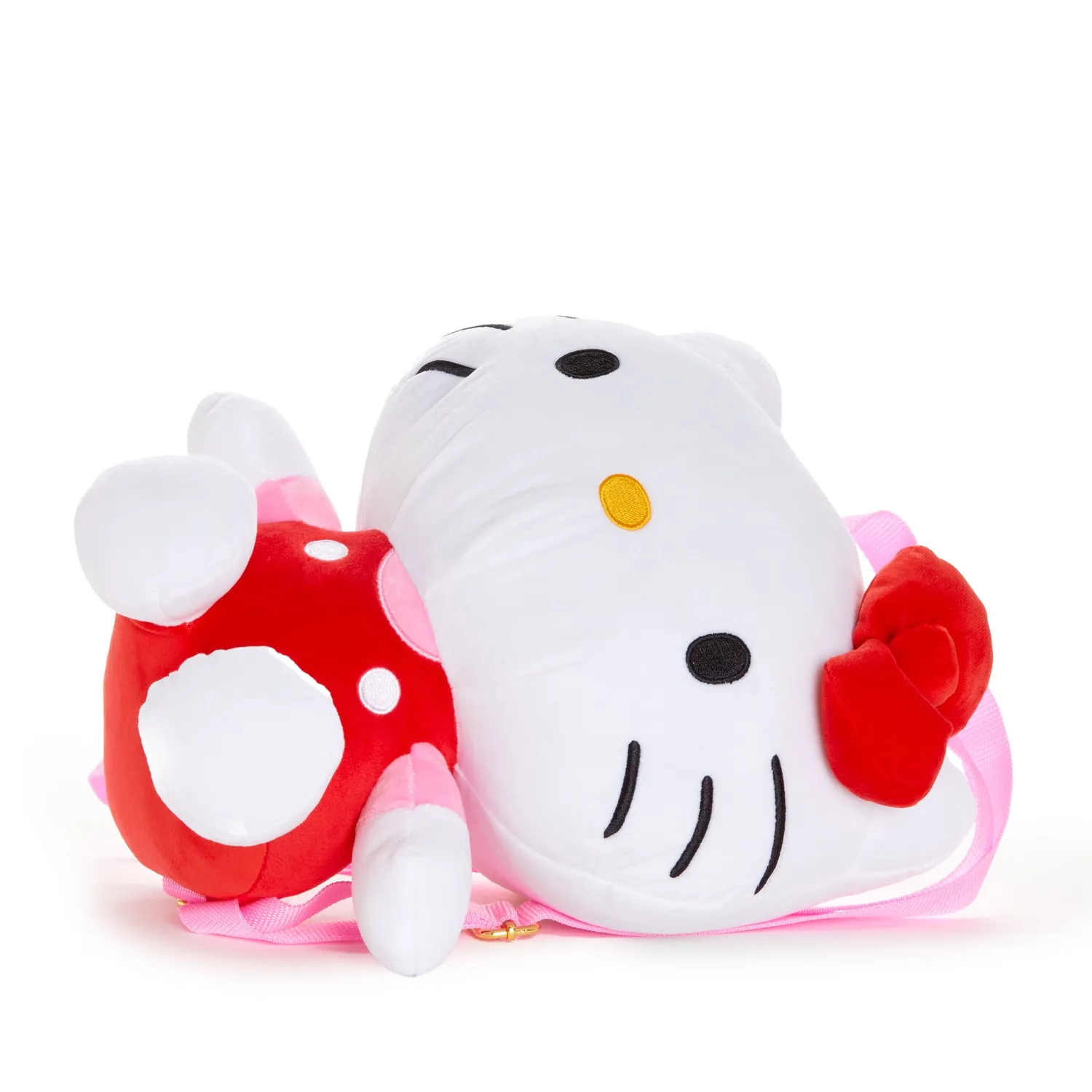 Hello Kitty Classic Red Plush Backpack plysjryggsekk rød 13 × 15 tommer