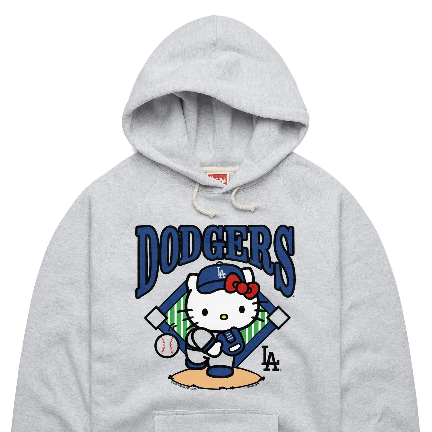 Hello Kitty x Los Angeles Dodgers First Pitch Hoodie hettegenser Ash XS