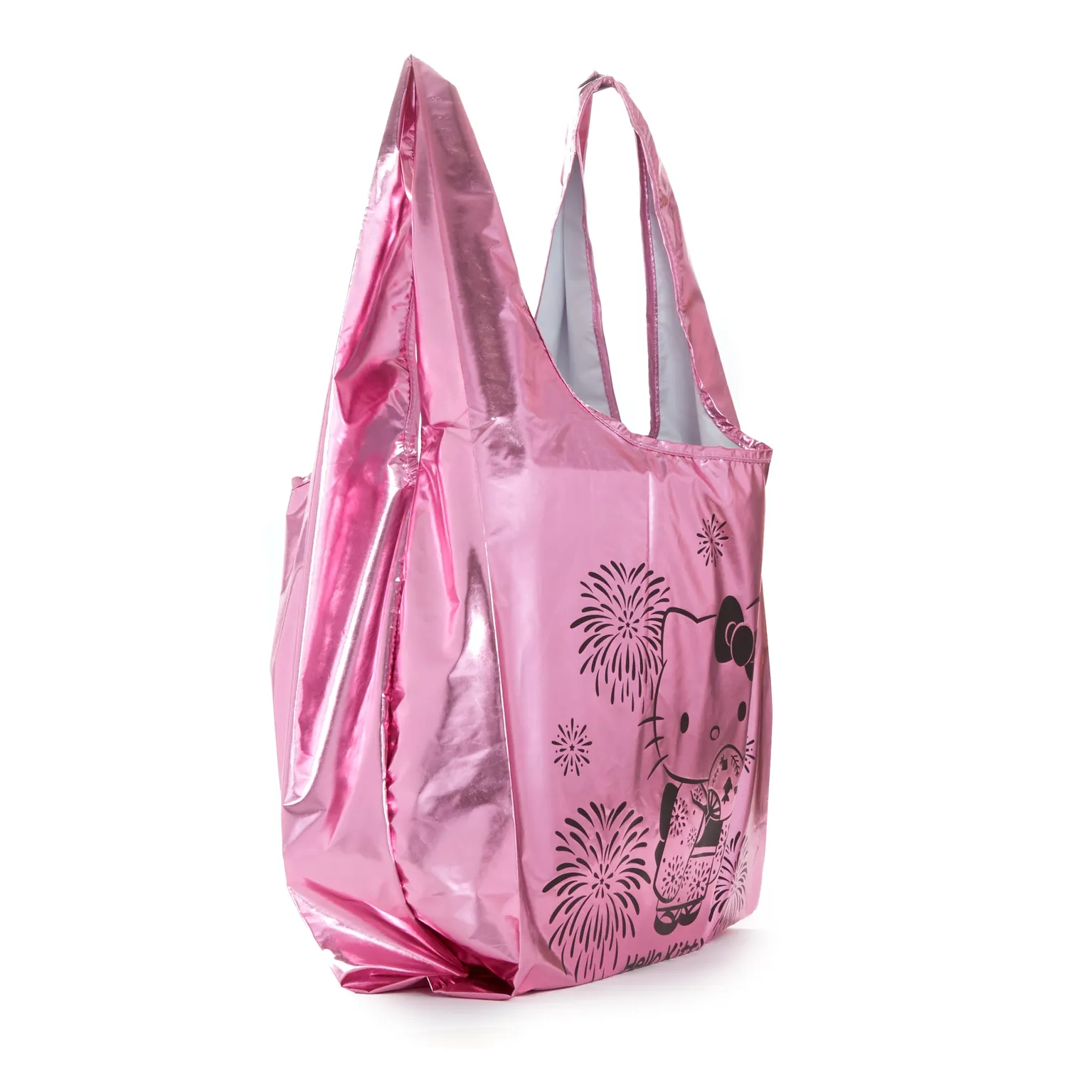 Hello Kitty Hanabi Series sammenleggbar handlenett metallisk