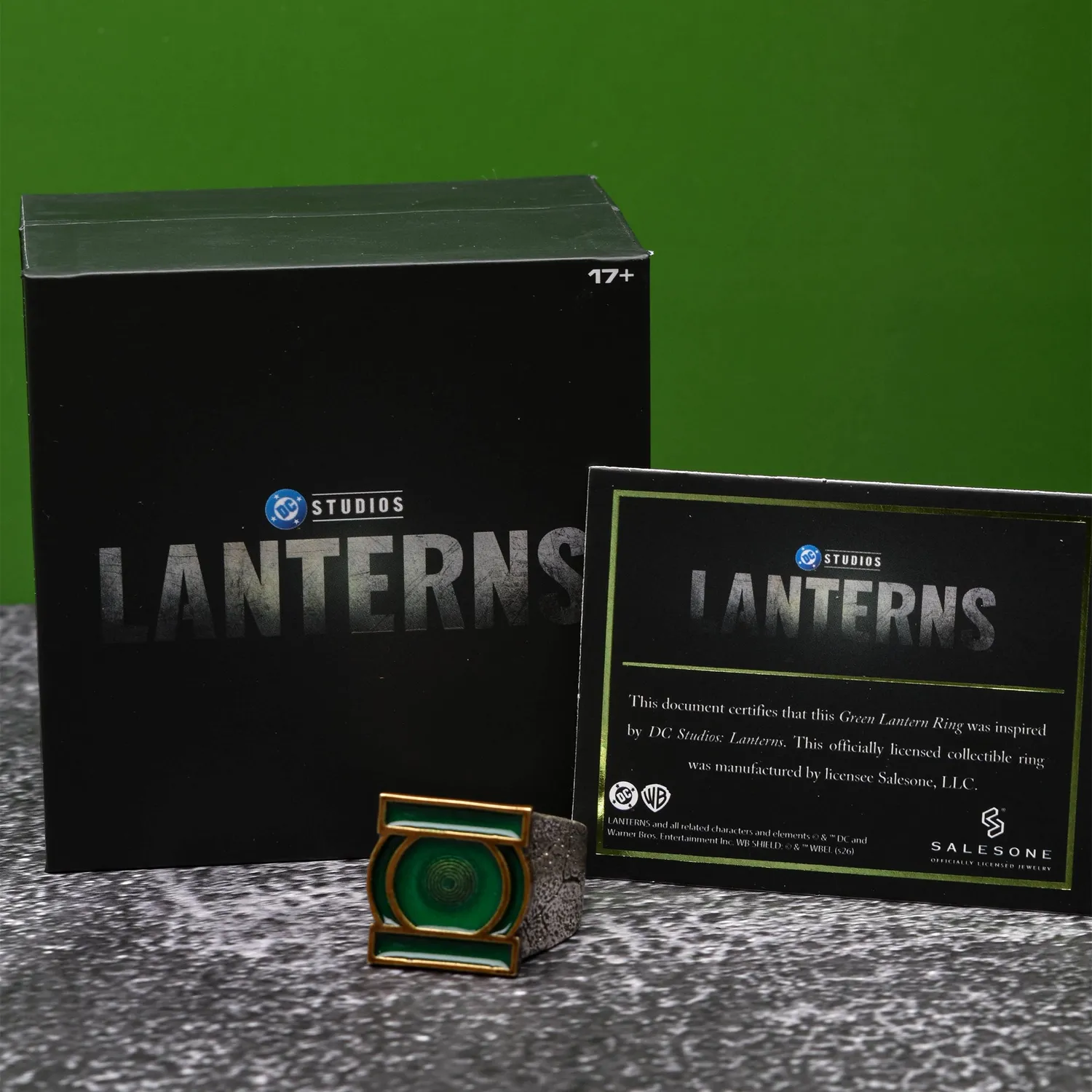 Green Lantern Lanterns Green Lantern Power Ring ring størrelse 6–14 grønn emalje