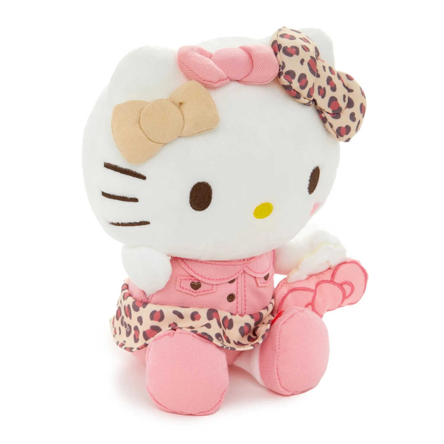 Hello Kitty Trendy Birthday 8 tommer kosedyr rosa leopard