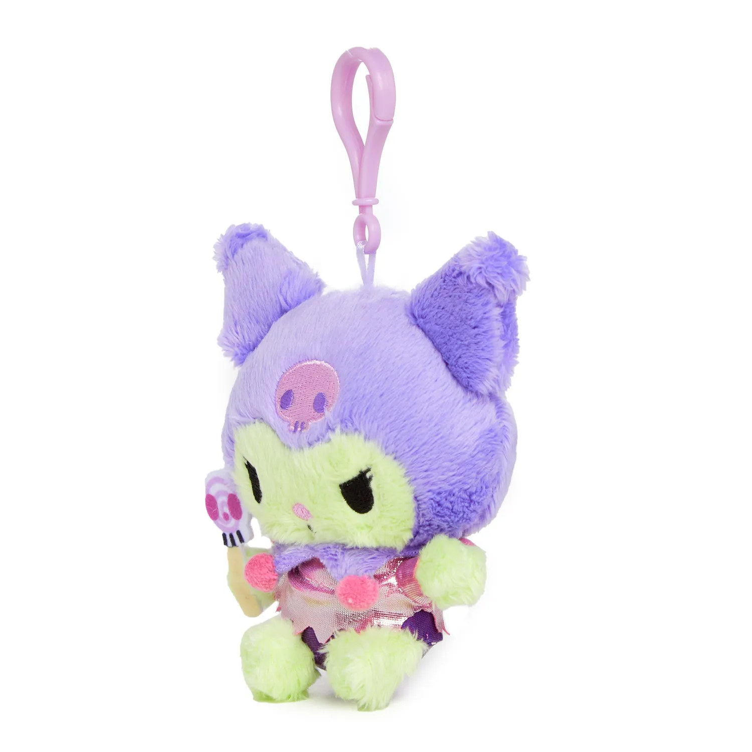 Hello Kitty Kuromi x tokidoki Zombie kosebamse med klips 5 tommer
