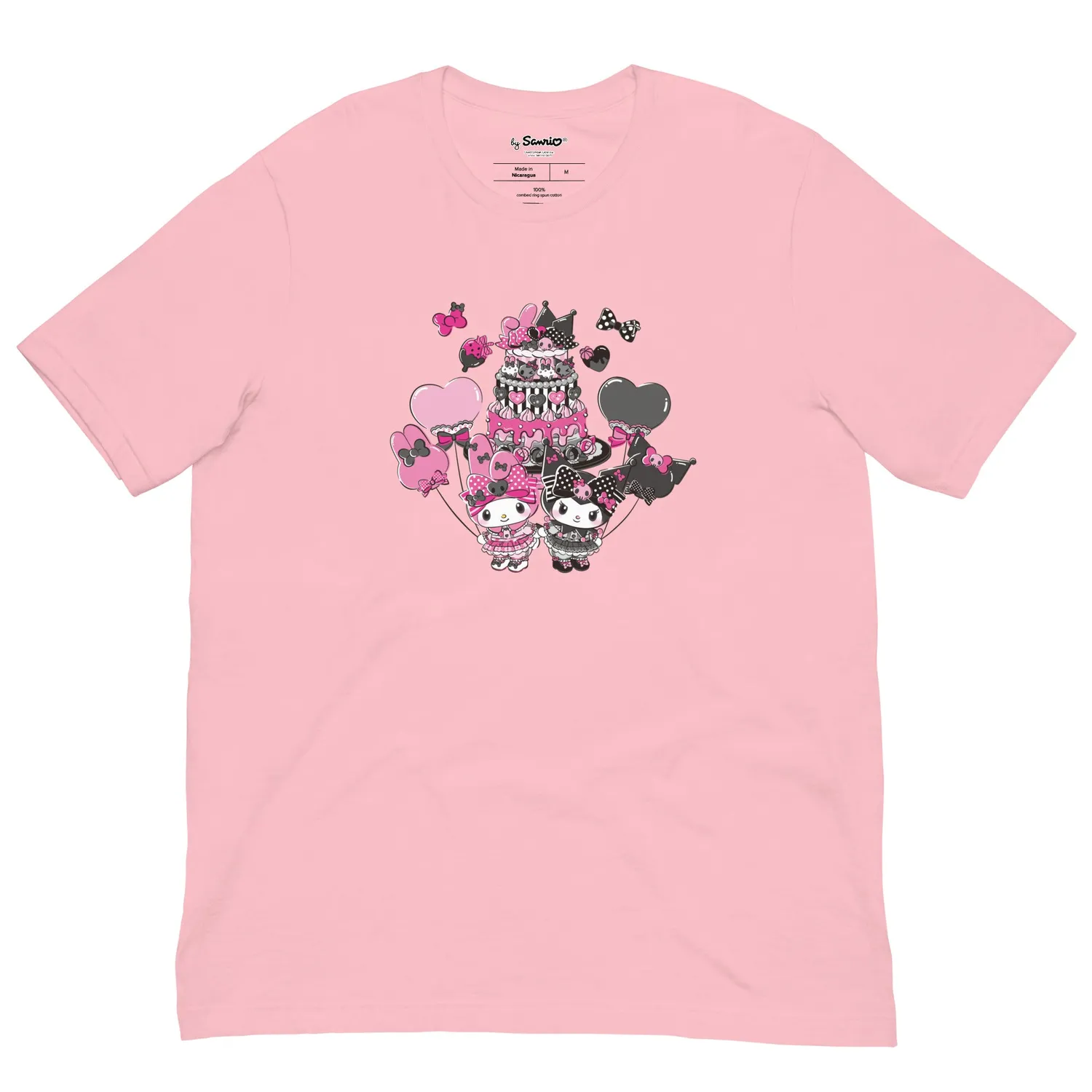 Hello Kitty My Melody 50th Anniversary and Kuromi 20th Anniversary Cake T-skjorte