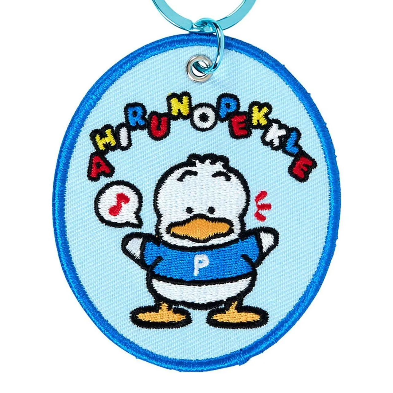 Hello Kitty Pekkle Mascot Badge-nøkkelring, brodert navneskilt