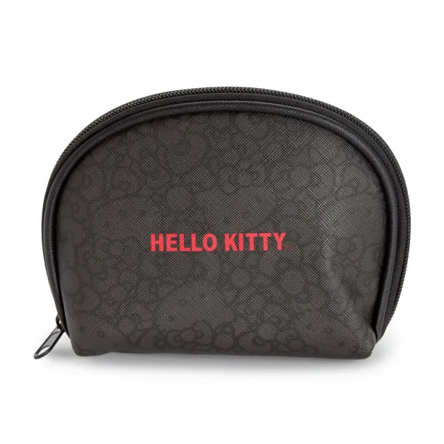 Hello Kitty High Impact svart glidelåspung utvidbar