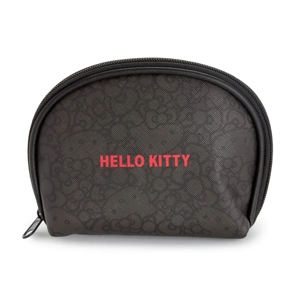 Hello Kitty High Impact svart glidelåspung utvidbar