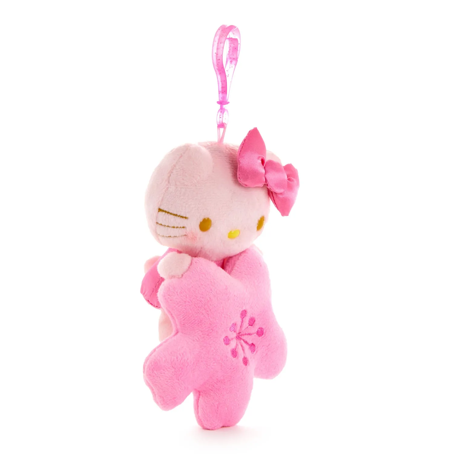 Hello Kitty Blushing Sakura plysjmaskot med klype