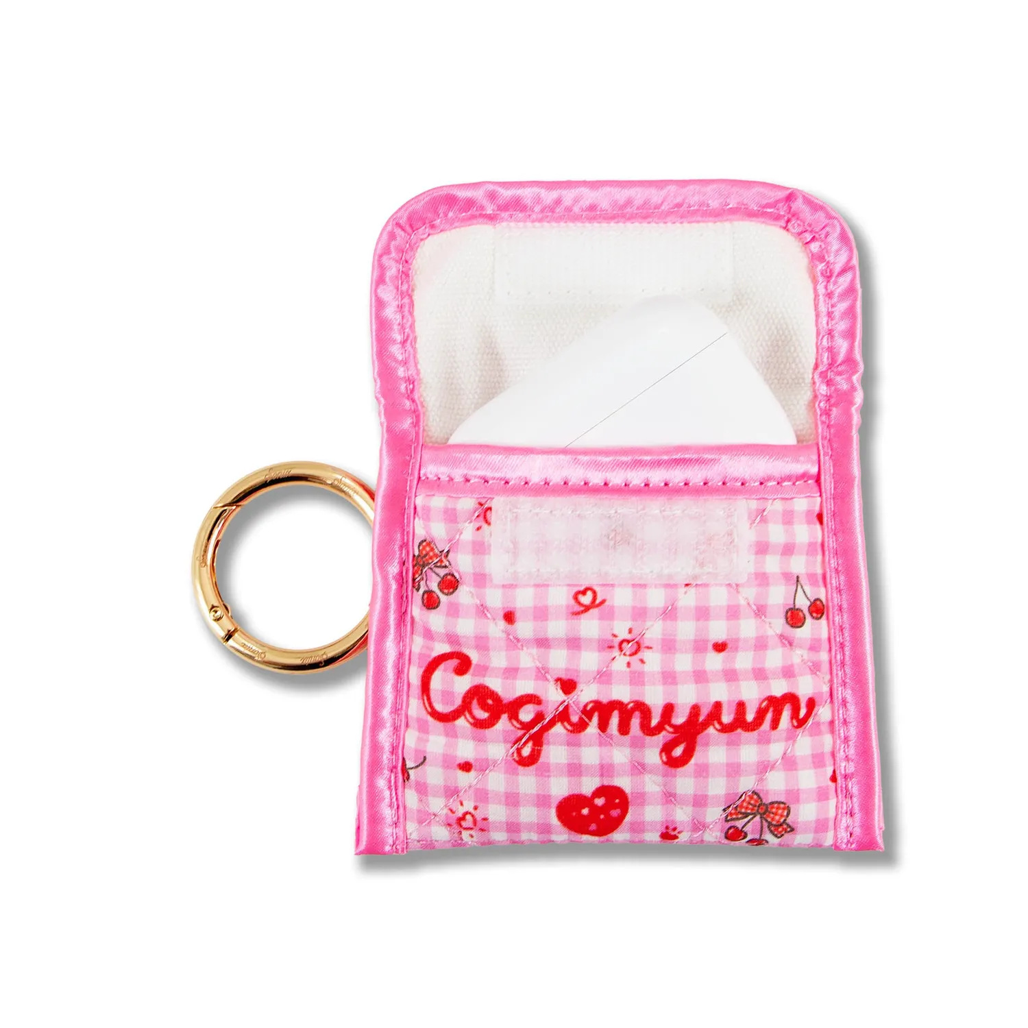 Hello Kitty Cogimyun x Sonix Ear Bud Pouch øreproppetui rosa quiltet