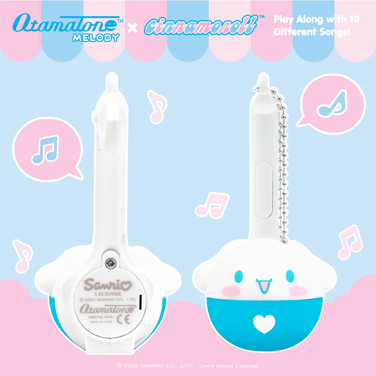 Hello Kitty Cinnamoroll Mini Otamatone Melody Charm nøkkelring