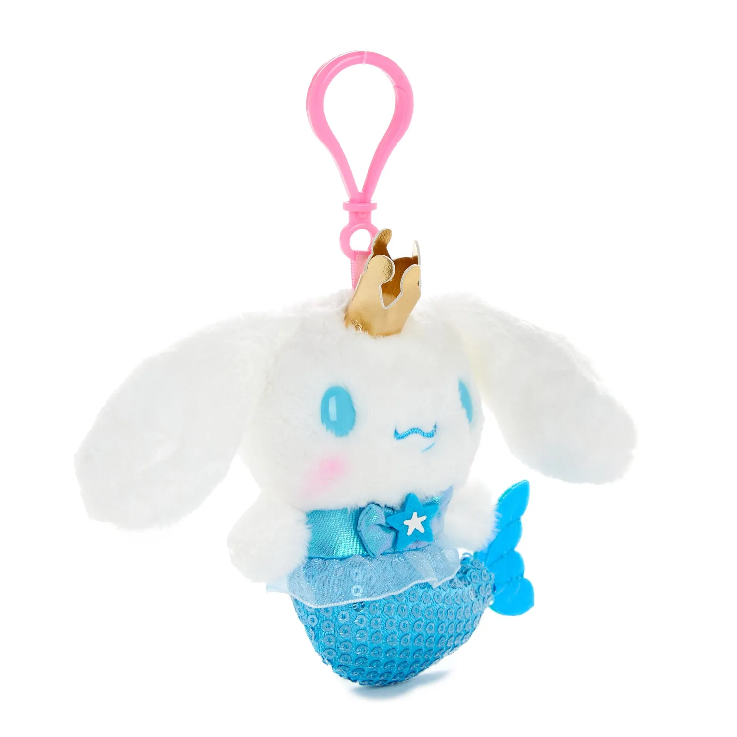 Cinnamoroll Mermaid Shimmer Series Plush Mascot Clip plysjklips