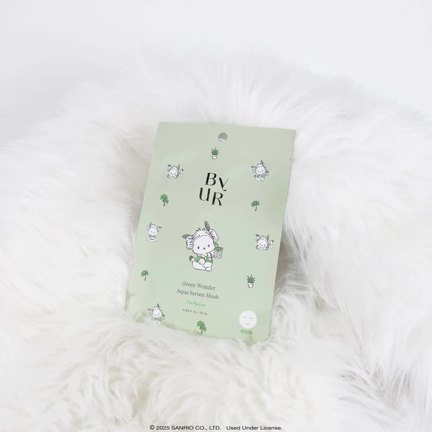 Hello Kitty Pochacco x ByUR Green Wonder Aqua Serum Mask 1 stk vegansk