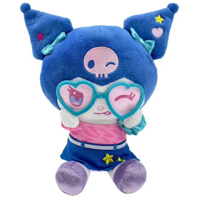 Hello Kitty Kuromi Loves U 8-tommers kosedyr med solbriller