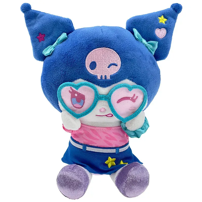 Hello Kitty Kuromi Loves U 8-tommers kosedyr med solbriller