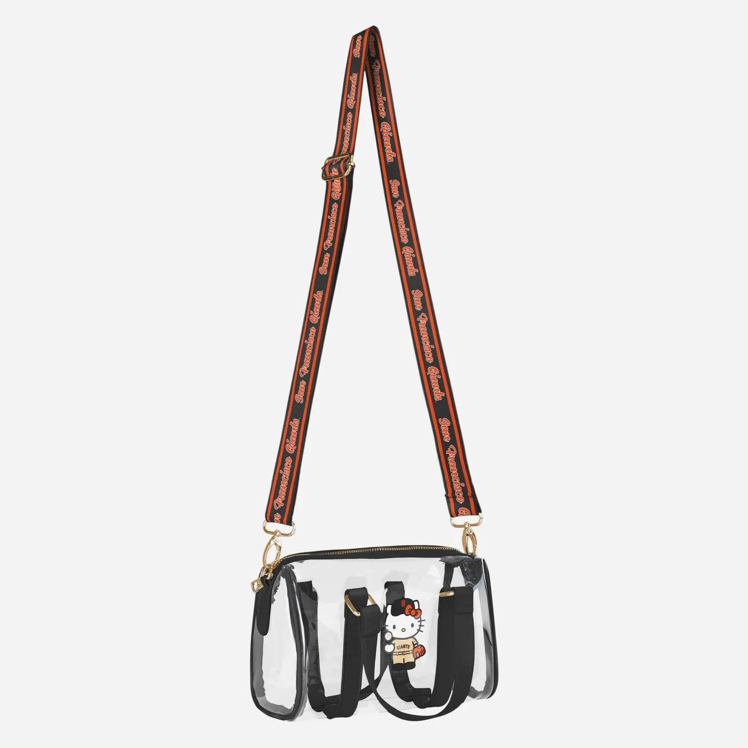 Hello Kitty San Francisco Giants barrelbag gjennomsiktig crossbody