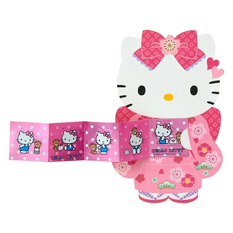 Hello Kitty Kimono konvolutter 6-pk med klistremerker