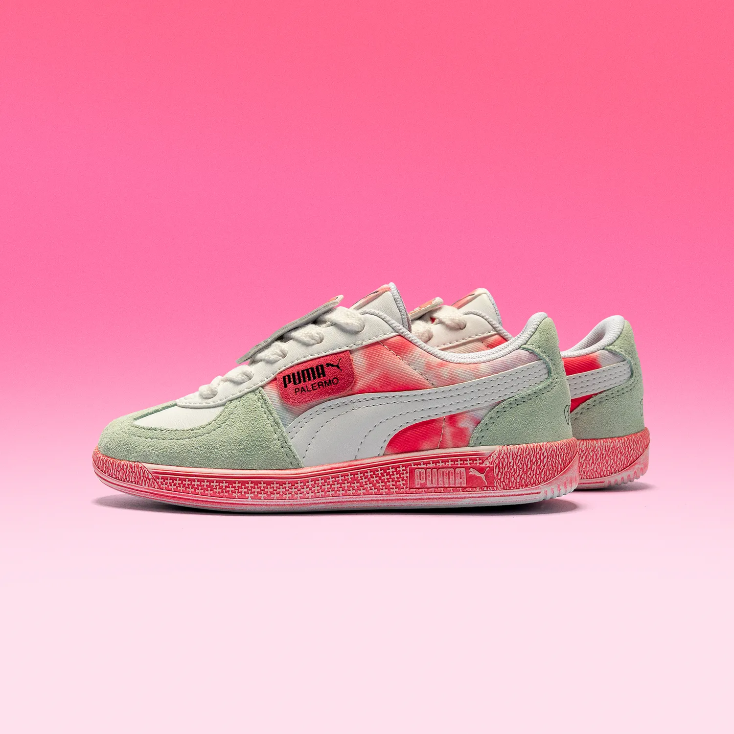 Hello Kitty x PUMA Palermo Youth joggesko hvit Magic Rose str. 4–7 skinn