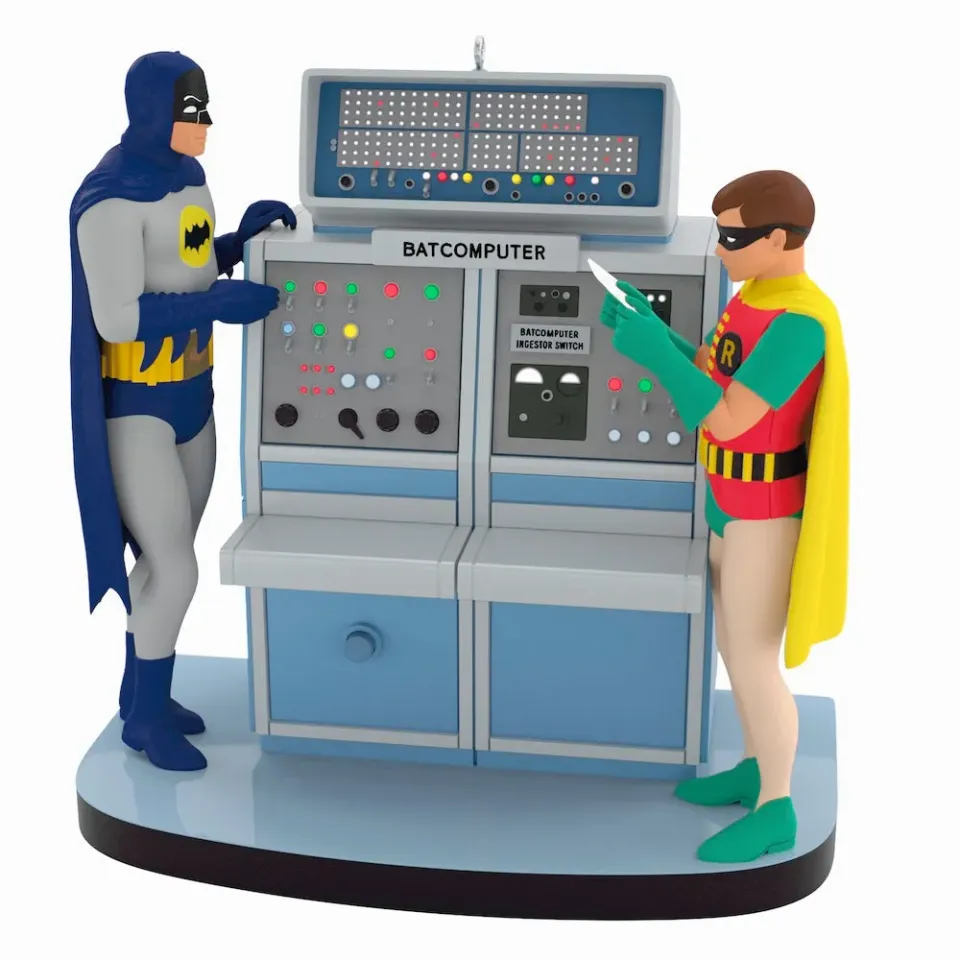 Batman Classic TV Series Hallmark Keepsake Ornament Batcomputer med lys og lyd