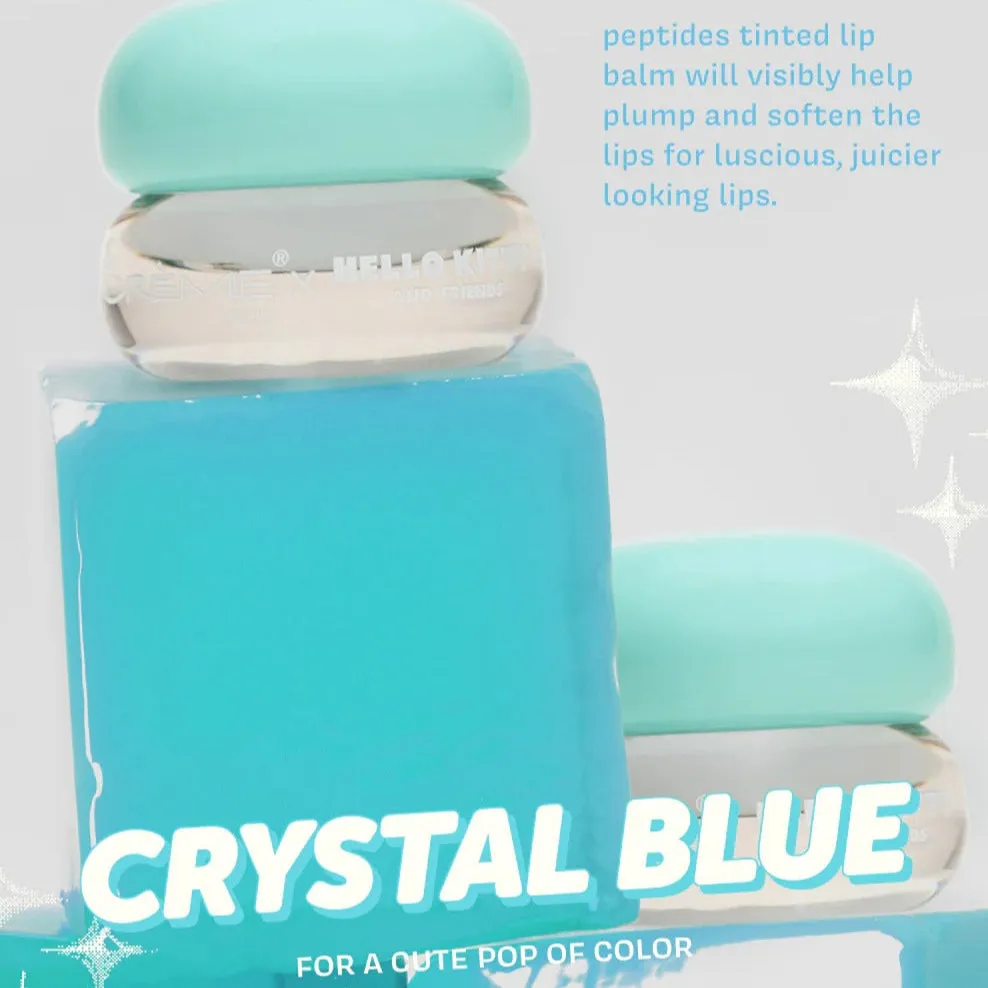 Hello Kitty x The Crème Shop Gloss Jelly Tinted Peptide Lip Glaze lipgloss Crystal Blue