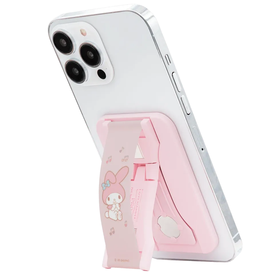 LoveHandle PRO for MagSafe My Melody mobilgrep med stativ