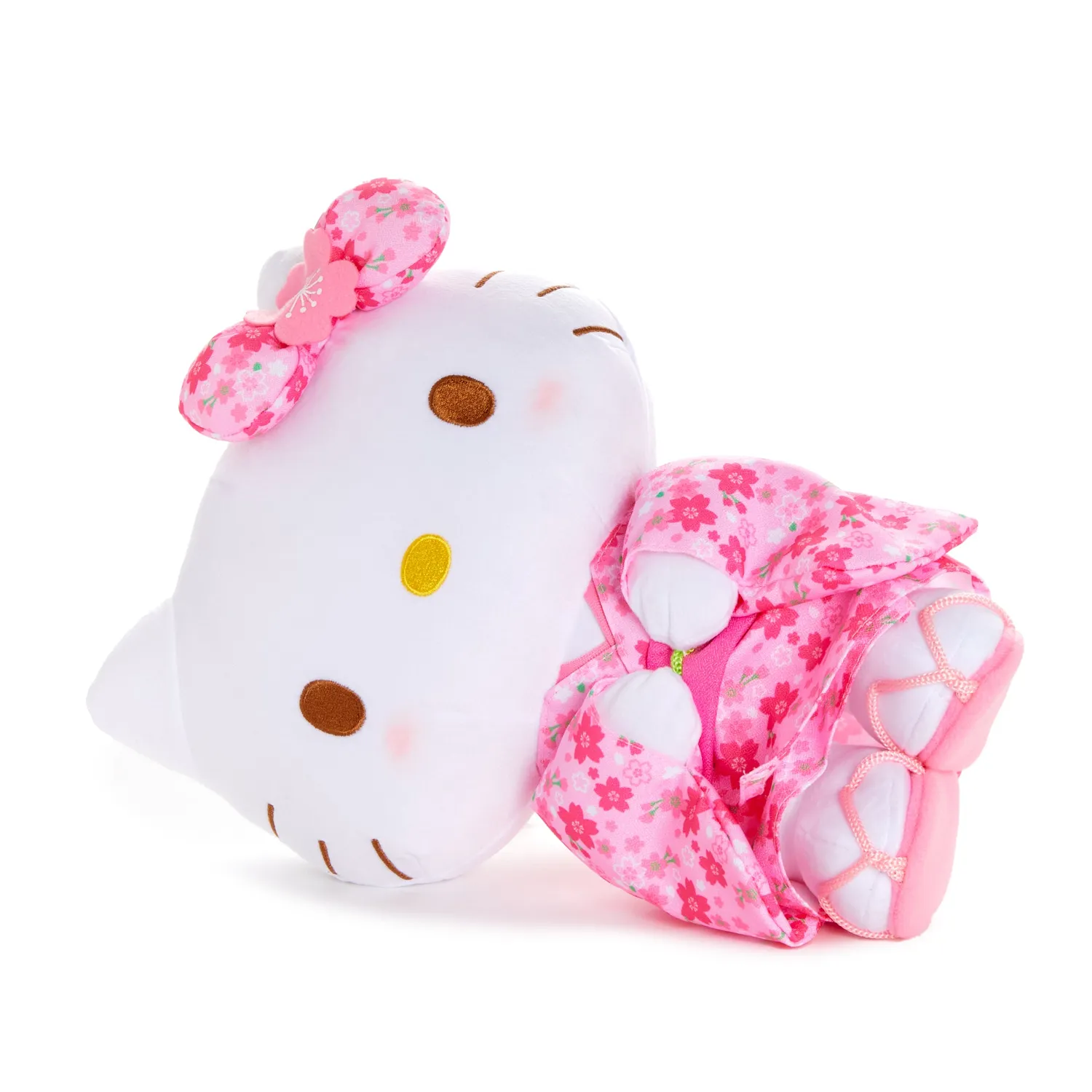 Hello Kitty Spring Kimono stående plysjbamse 14 tommer rosa