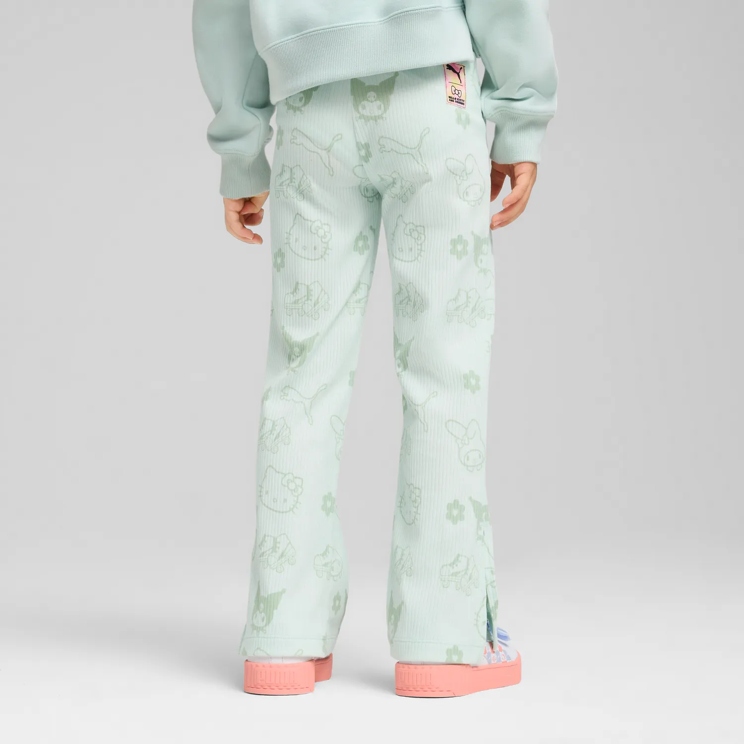 Hello Kitty and Friends x PUMA Kids Ribbed Flared Leggings Peaceful Blue