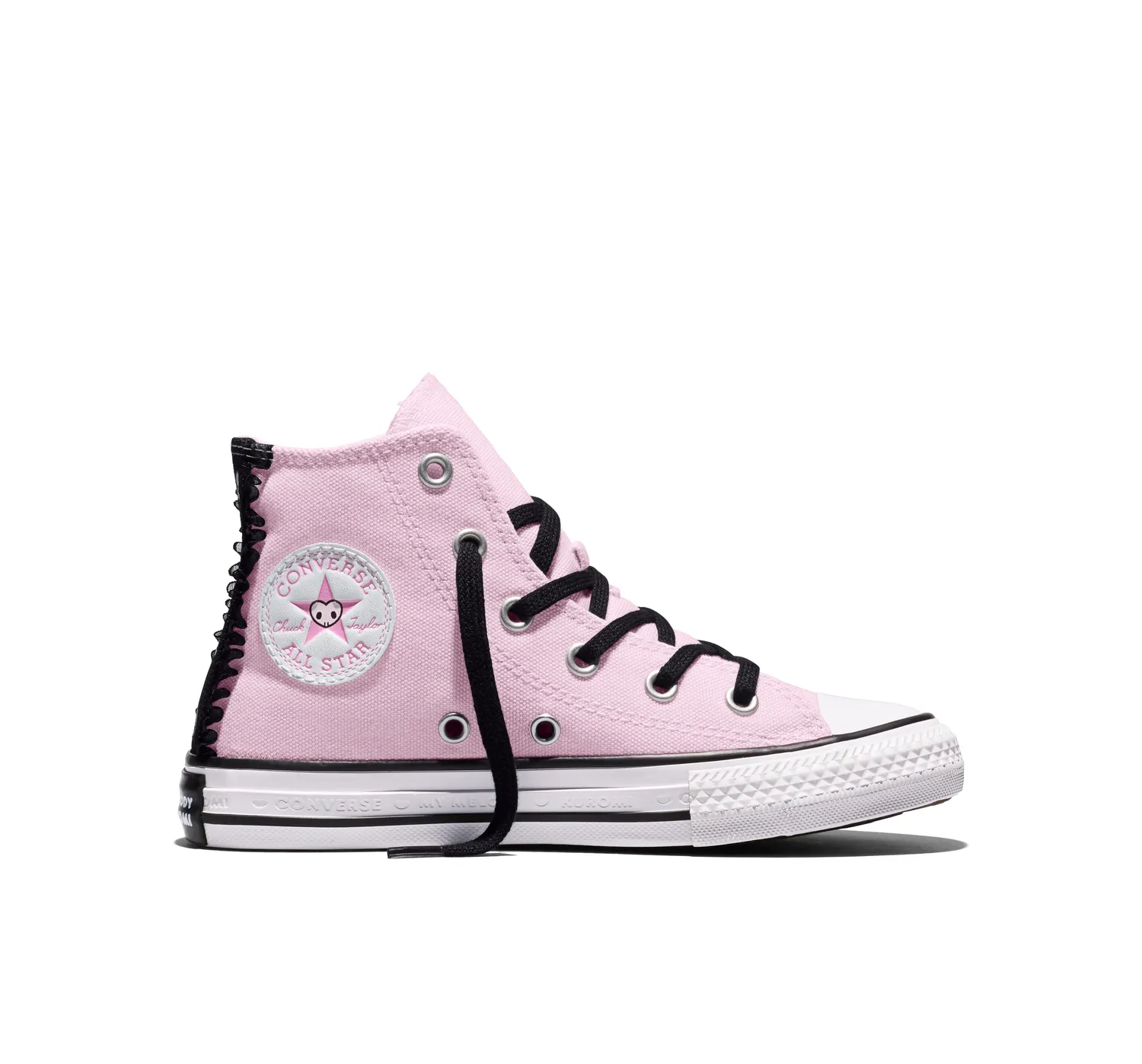 Converse My Melody & Kuromi Chuck Taylor All Star Hi barnesko svart rosa