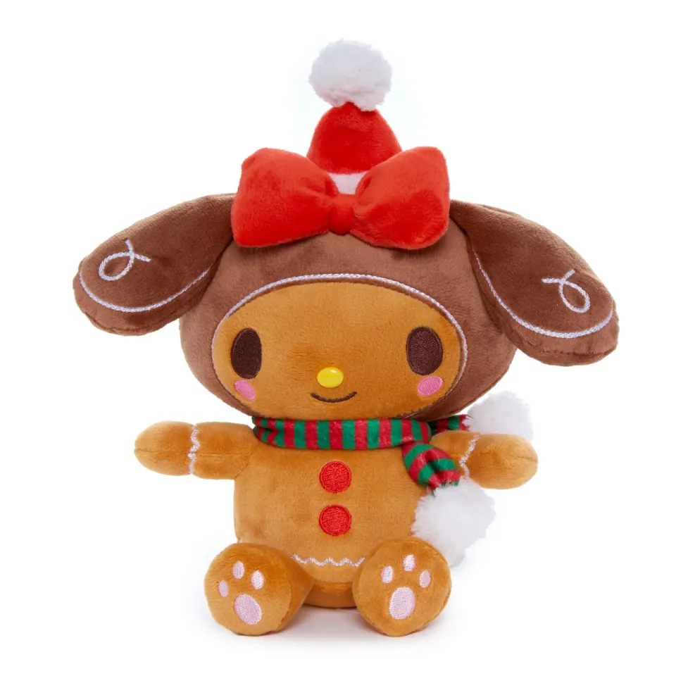 Hello Kitty My Melody 7" Plush Holiday Gingerbread Friends plysj