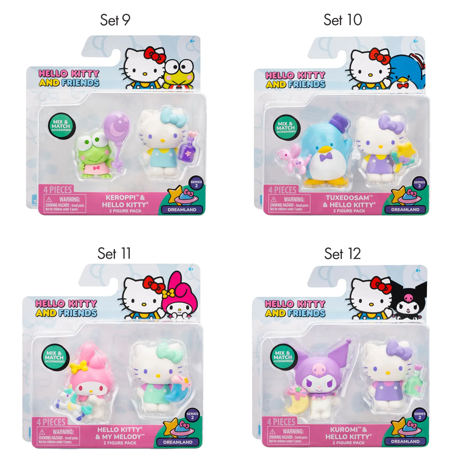 Hello Kitty and Friends Series 2 Dreamland figursett 2-pakning