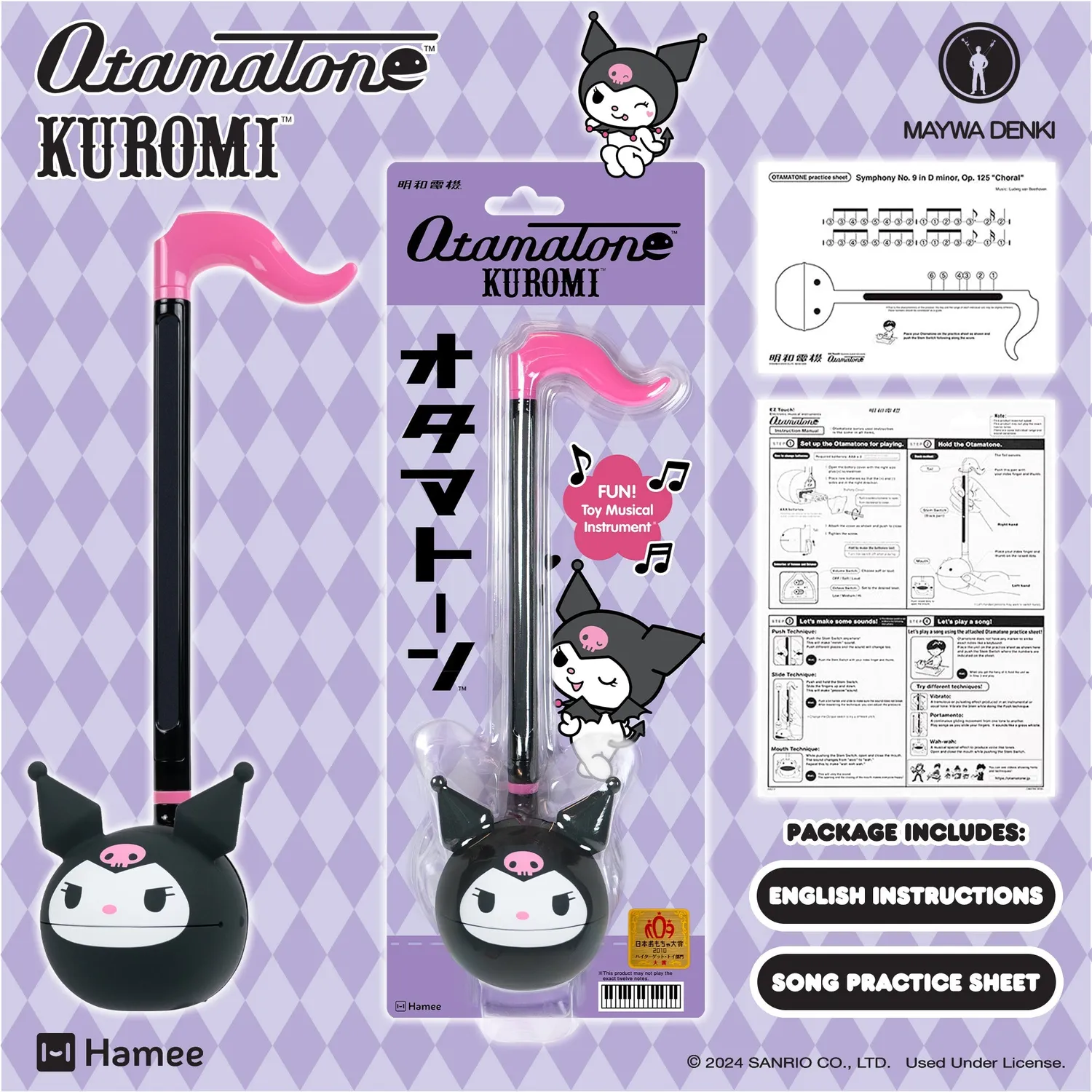 Kuromi Otamatone musikalsk leketøy