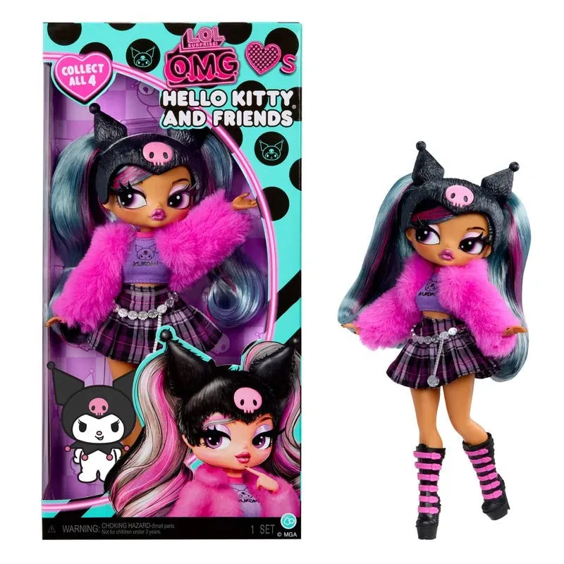 Hello Kitty Kuromi x LOL Surprise OMG Loves Hello Kitty and Friends Fashion Doll motedukke