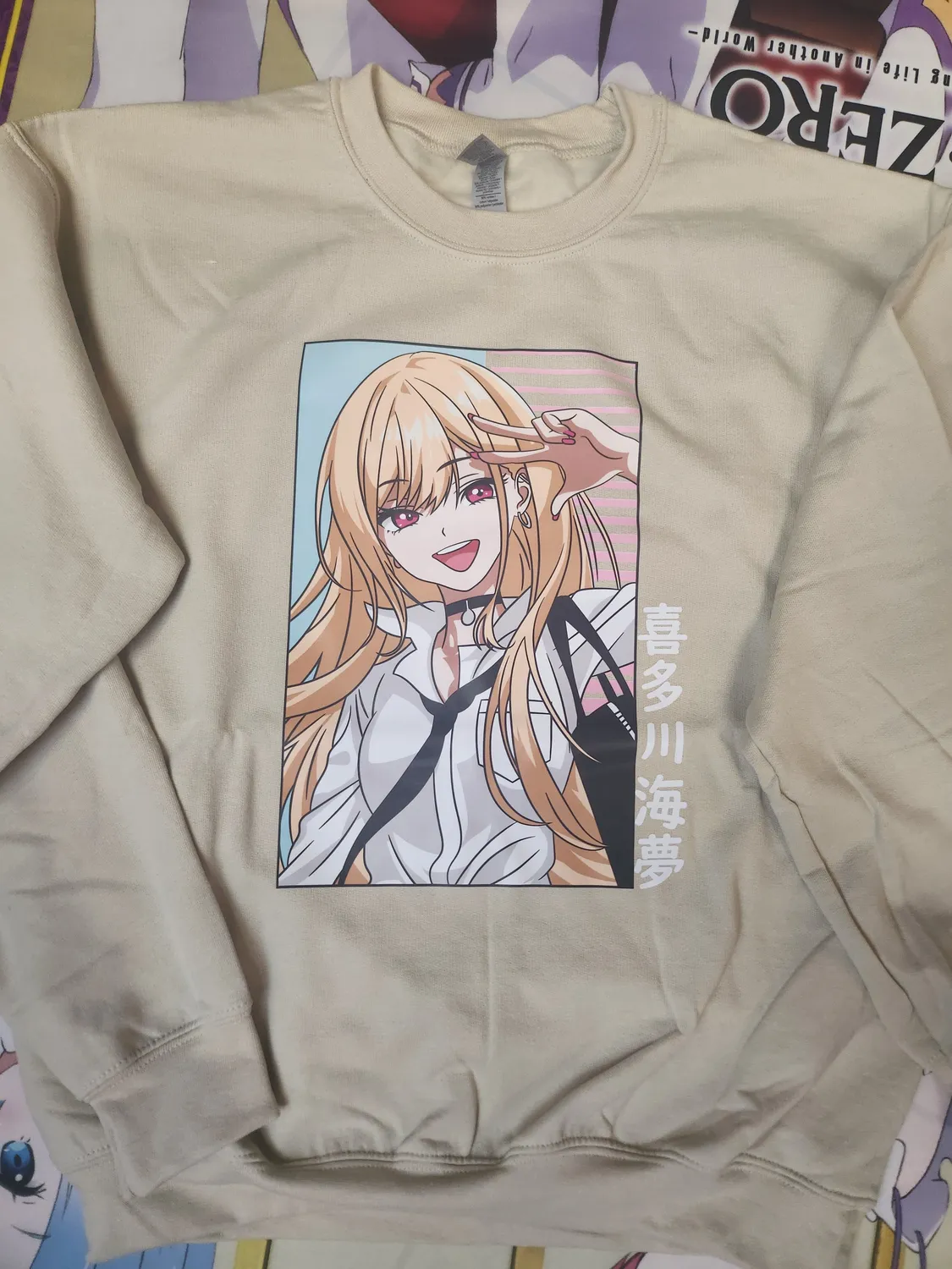 Anitaku Cosplay Darling Crewneck genser unisex S–XL bomullsblanding