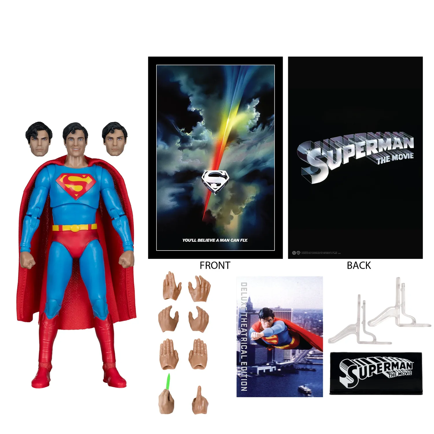 Batman Superman: The Movie (1978) McFarlane Toys Deluxe Theatrical Edition Superman actionfigur