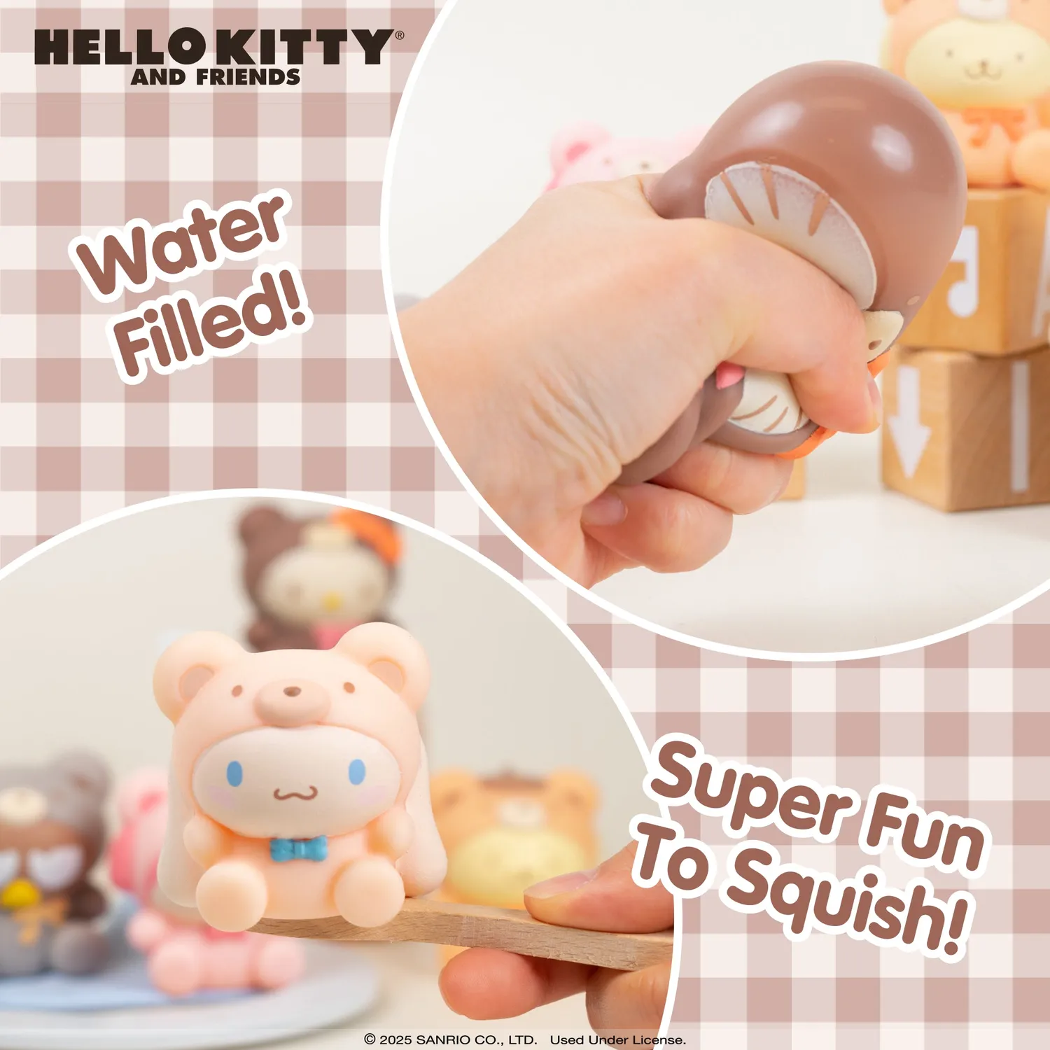 Hello Kitty and Friends Latte Bear Capsule Squishies Series 7 squishy 1 stk overraskelse