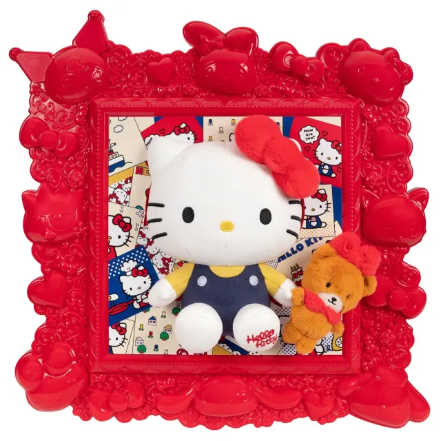 Hello Kitty & Tiny Chum Plush Besties 3D Display Frame plysjramme