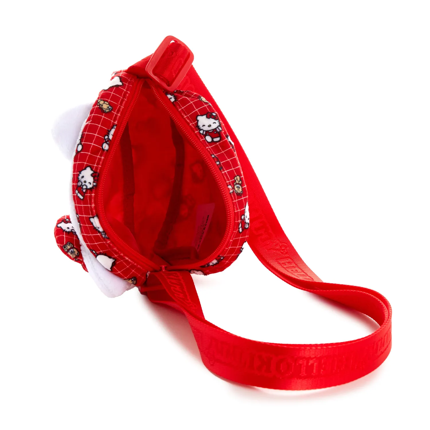 Hello Kitty Ruby Red Series Plush Crossbody Bag veske rød