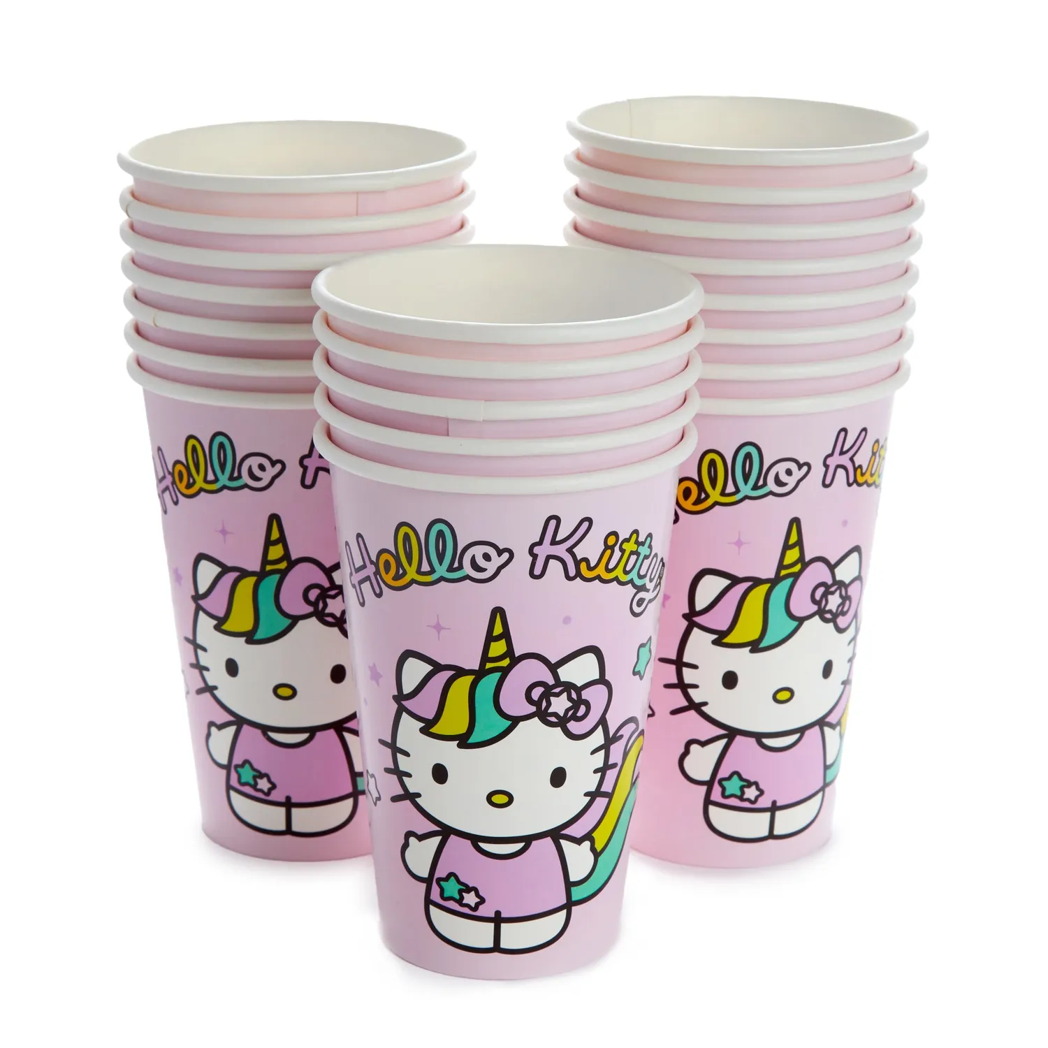Hello Kitty Unicorn Rainbow festsett 60 deler – engangsservise