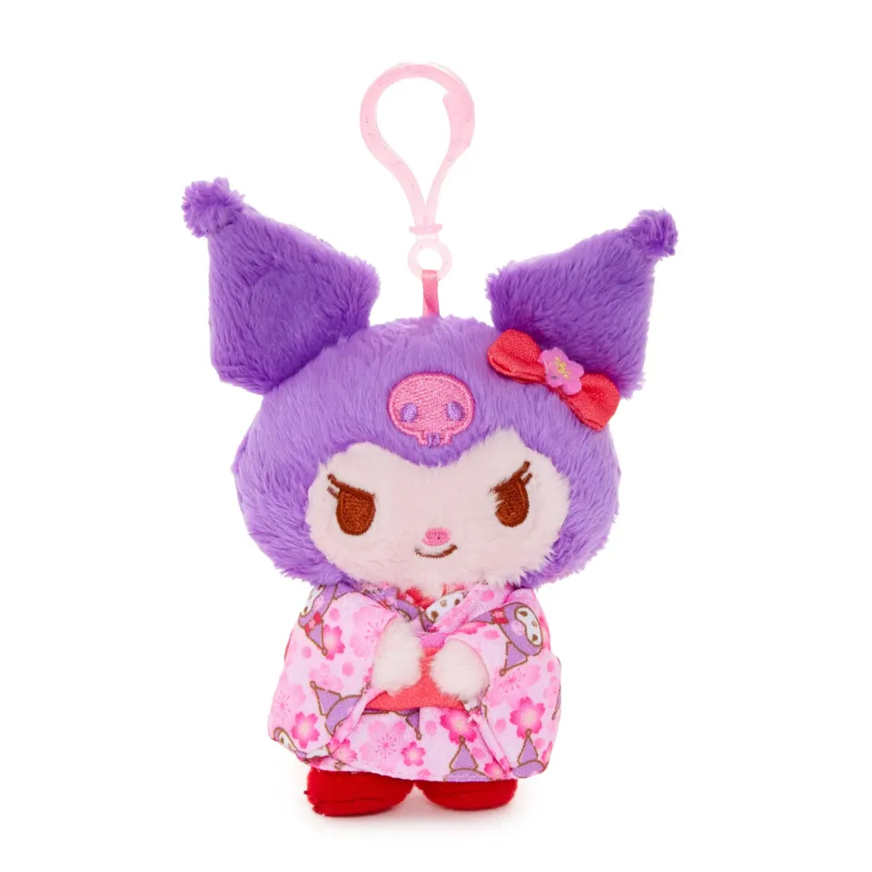 Kuromi Spring Kimono plysjmaskot med klips