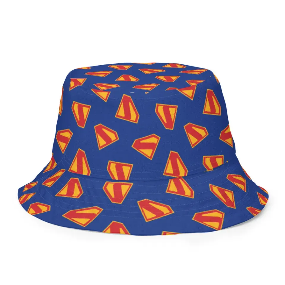 Batman SUPERMAN (2025 Movie) S-Shield Reversible Bucket Hat bøttehatt S/M