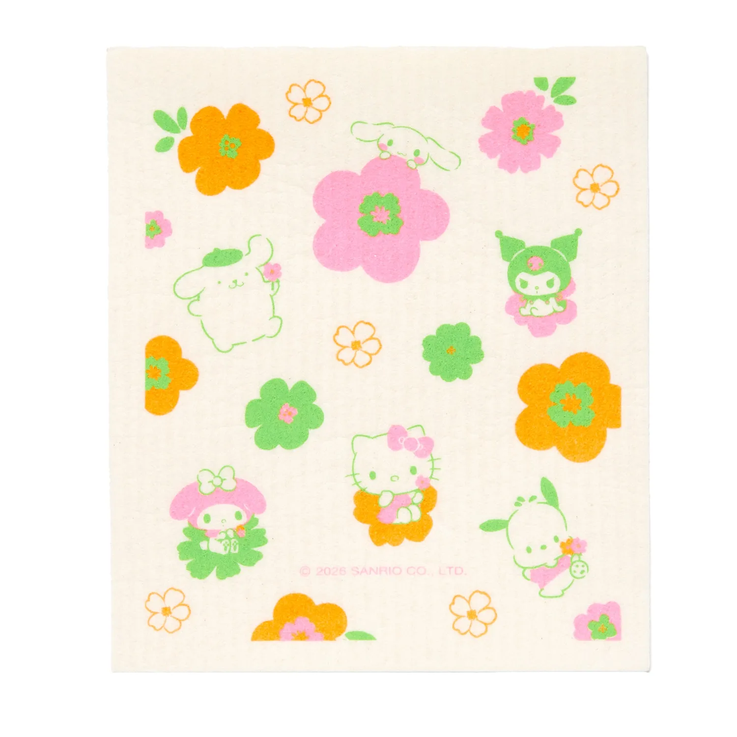 Hello Kitty and Friends oppvaskklut 3-pakning biologisk nedbrytbar