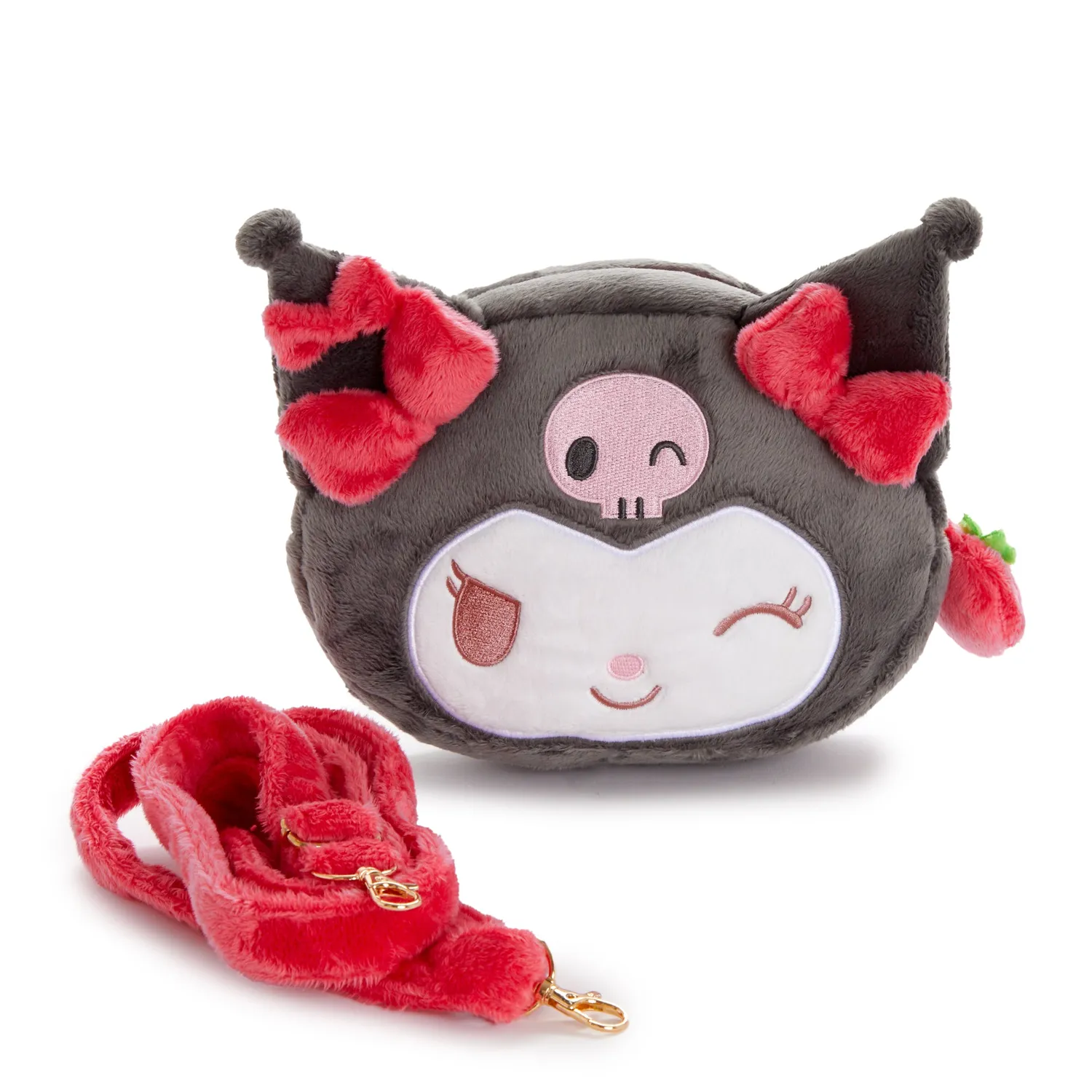 Hello Kitty Kuromi Plush Crossbody Bag Strawberry News veske