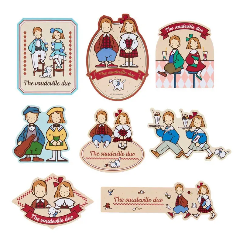 Hello Kitty Friendly Pair The Vaudeville Duo klistremerker 16 stk folie
