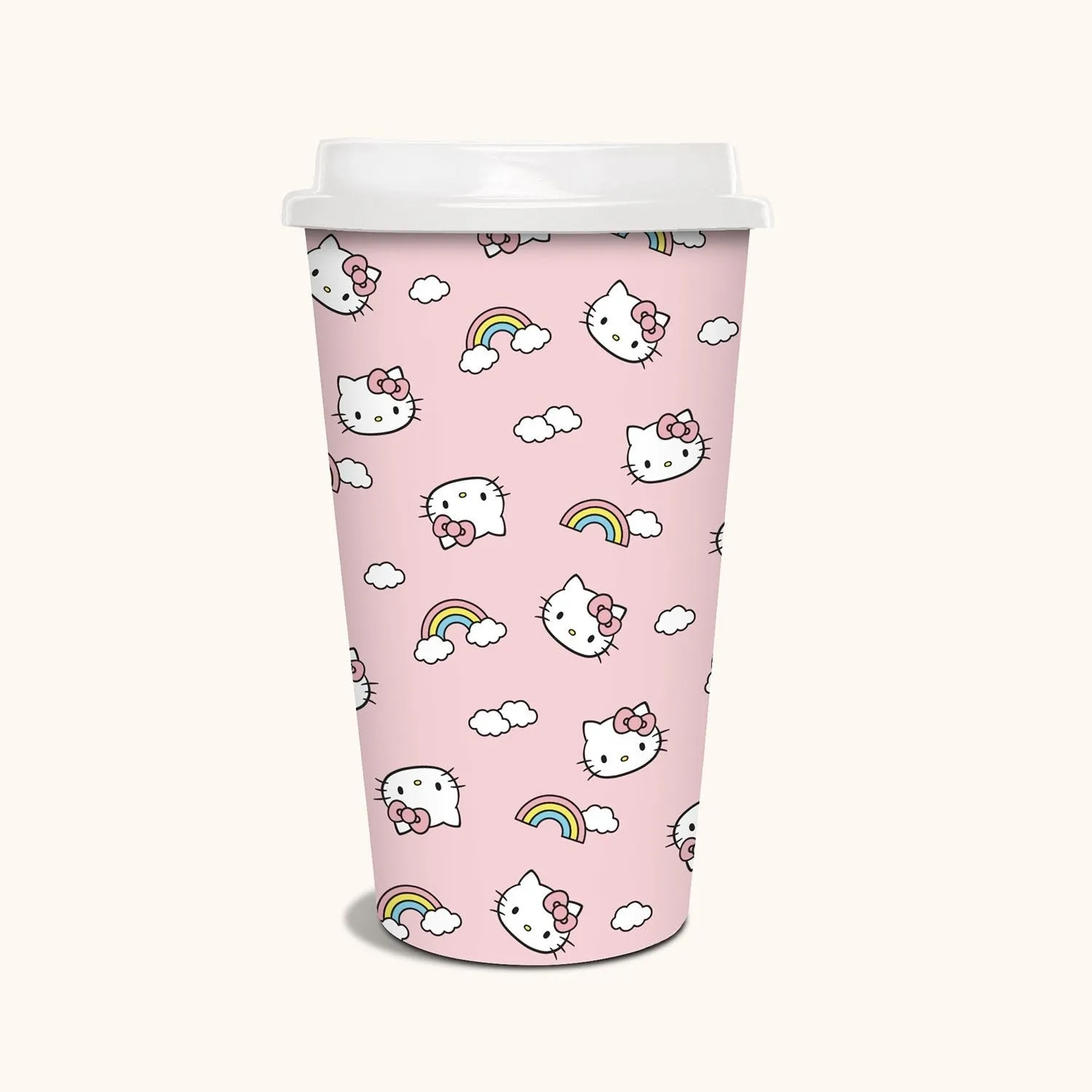 Hello Kitty x Studio Oh! Rainbow Skies pappkopper 8 stk 16 oz