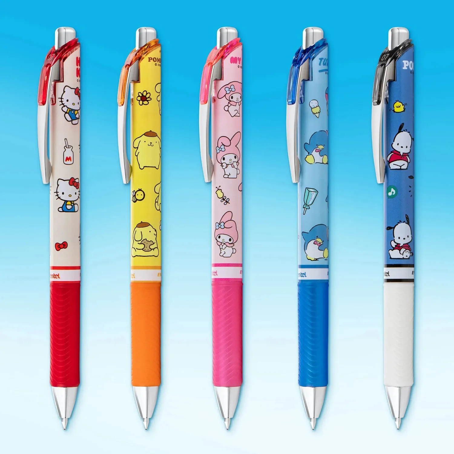 Hello Kitty and Friends x Pentel EnerGel RTX gelpenner Mix 2 5-pak 0,7 mm